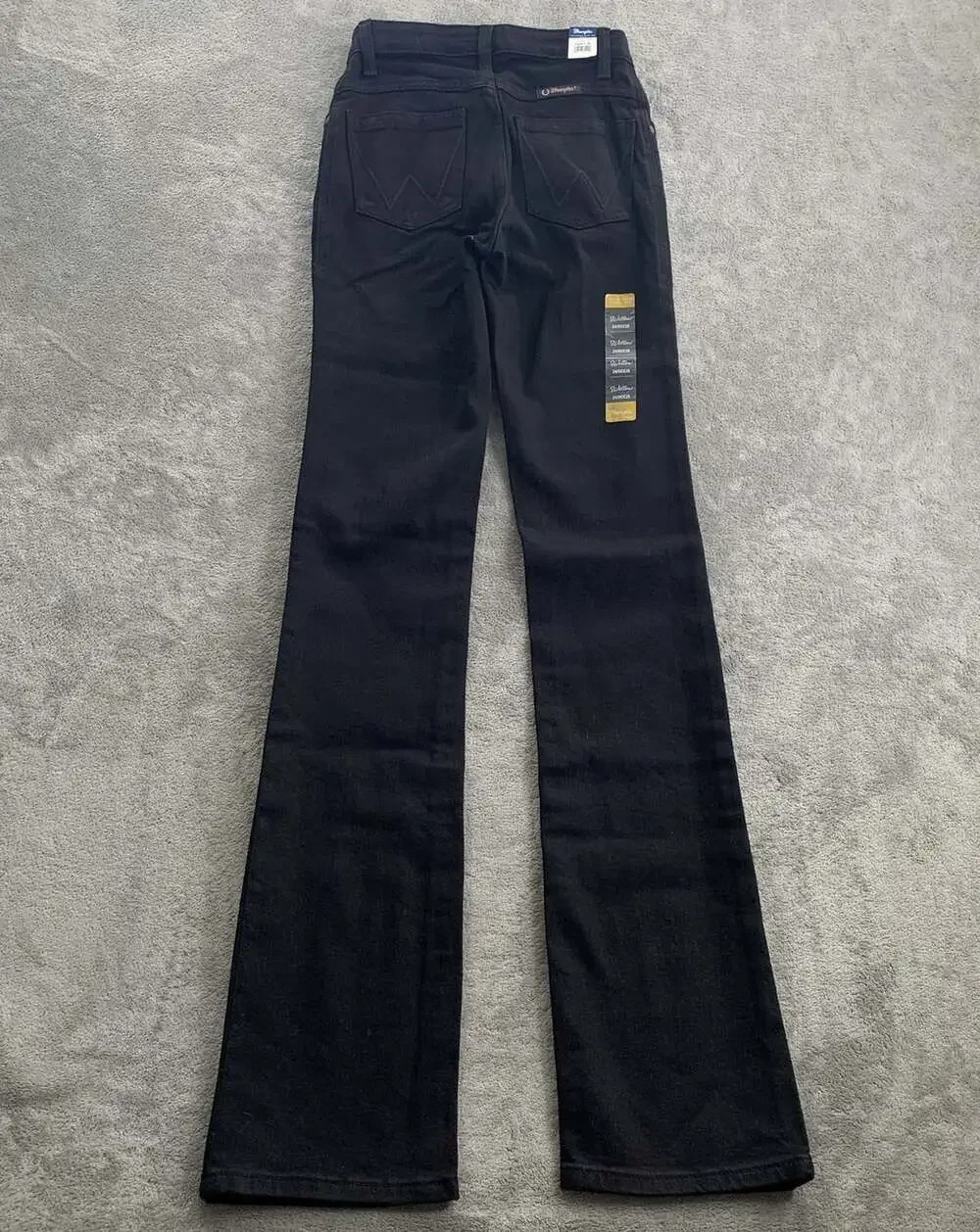 Wrangler Willow Ultimate Riding Jeans Women 24x38” Black Bootcut Western Cowgirl